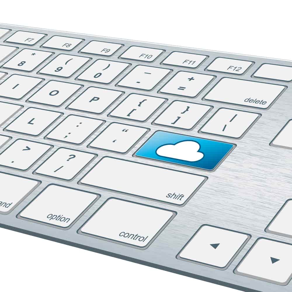sleek aluminium computer keyboard